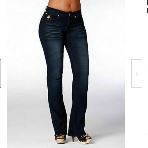 NWT Dereon Fleur Stud Rhinestone STRETCH Jeans 14W PLUS SIZE - Picture 4 of 16